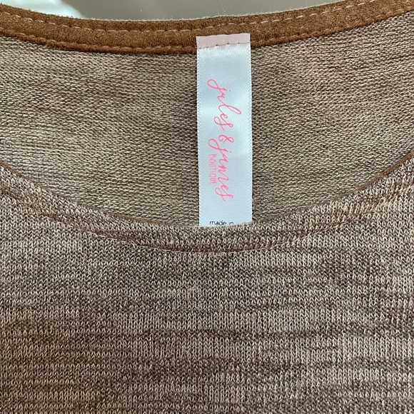 Brown Tunic Top sweater- Sz L - Picture 4 of 9